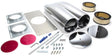 RPC Polished Aluminium "Shot Gun" Hood Scoop with Paper Element, Plain Style (RPCR5236) RPCR5236