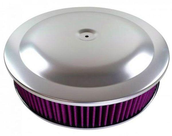 RPC 14" x 3" Air Cleaner, Anodised Aluminium Finish with Flat Base & Washable Element (RPCR5284) RPCR5284