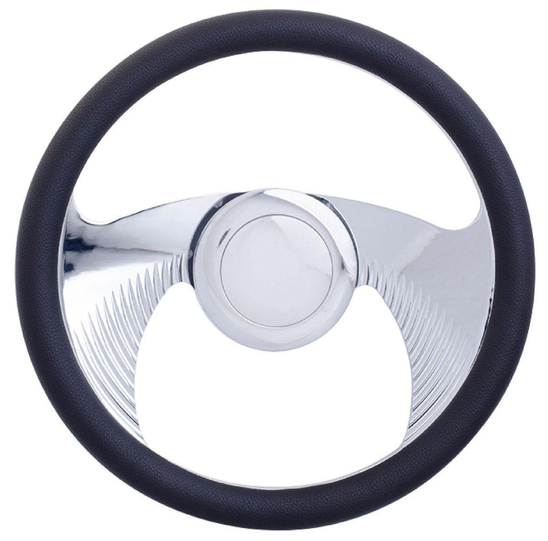 RPC 14" Wings Style Aluminium Steering Wheel (Chrome) (RPCR5605) RPCR5605