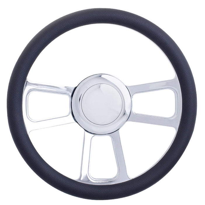 RPC 14" T Style Aluminium Steering Wheel (Chrome) (RPCR5606)