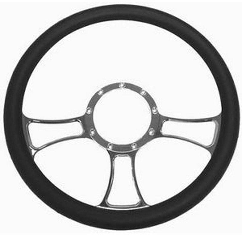 RPC 14" Trinity Aluminium Steering Wheel (Chrome) (RPCR5616) RPCR5616