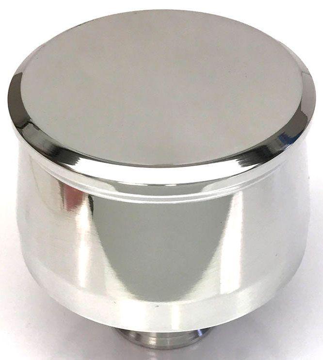 RPC Aluminium Push-In Breather with 1" Neck, Polished Finish, Plain Style (RPCR6001) RPCR6001