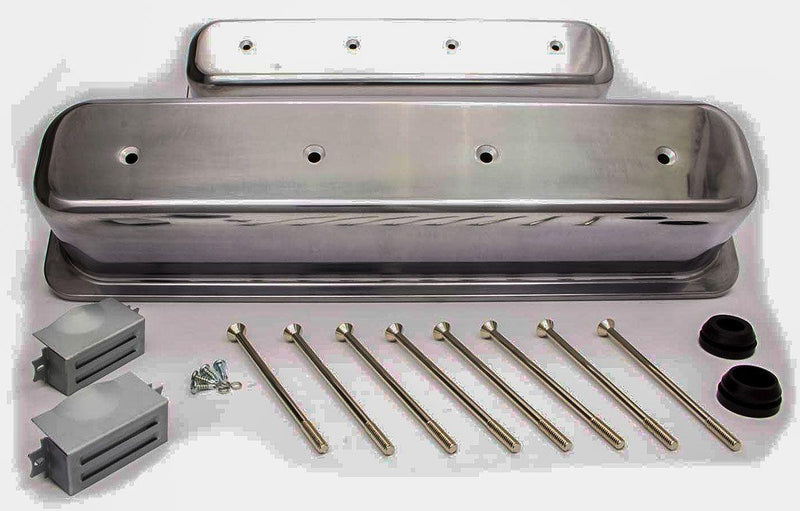 RPC Aluminium Center Bolt Valve Covers Tall Profile (Polished) (RPCR6046) RPCR6046