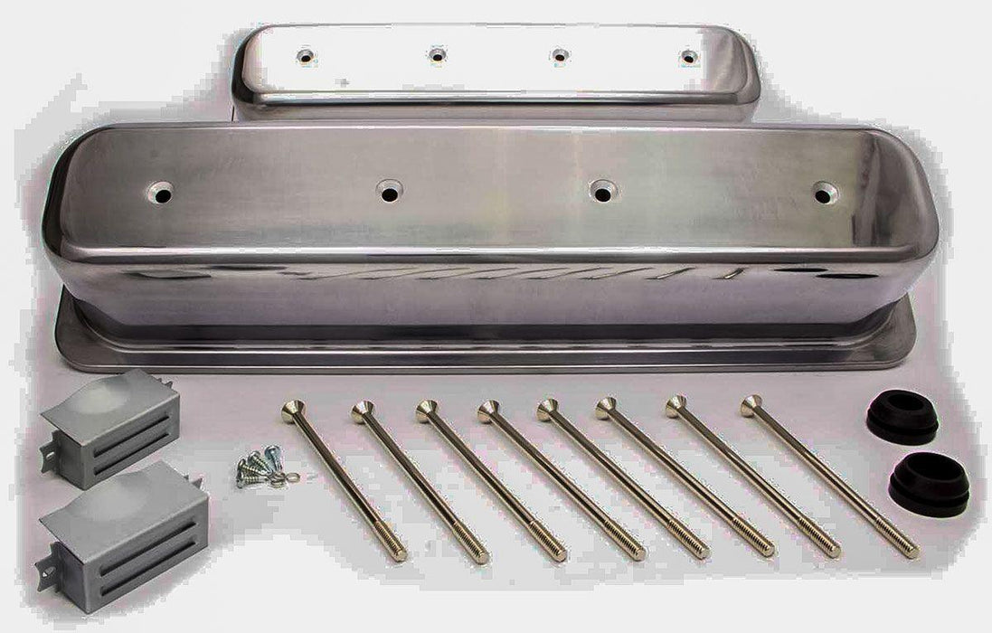 RPC Aluminium Center Bolt Valve Covers Tall Profile (Polished) (RPCR6046)