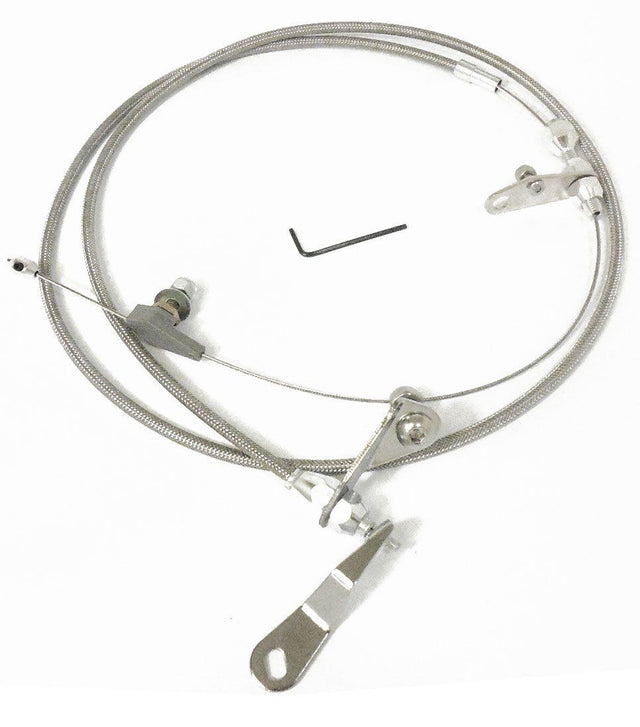 RPC Braided Stainless Kick Down Assembly for Ford C-6 (RPCR6048) RPCR6048