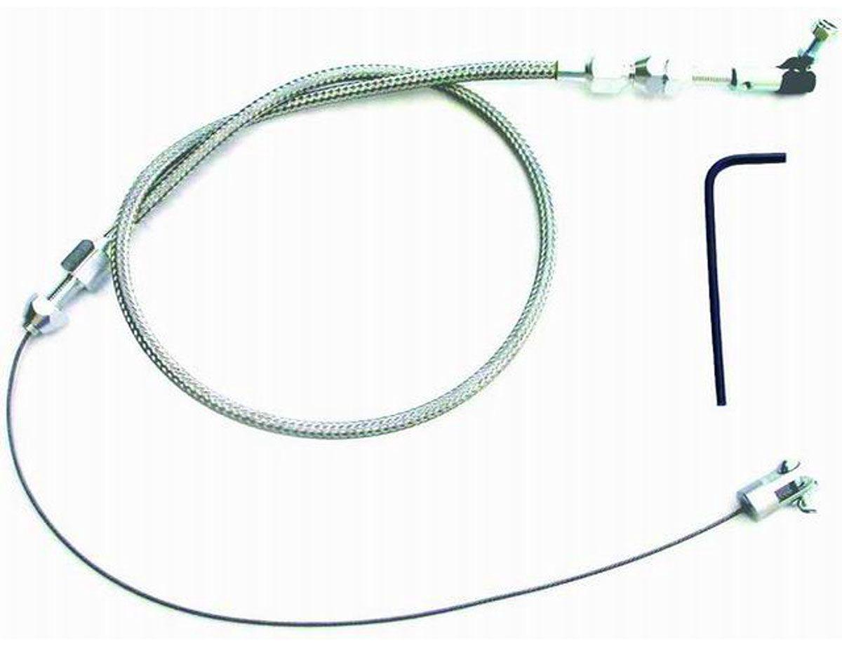 RPC Universal Stainless Steel Throttle Cable Assembly Kit with 24