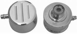 RPC Aluminium PVC Push-in Air Breather with 1" Neck, Polished Ball Milled Style (RPCR6100) RPCR6100