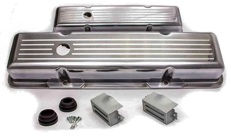RPC Ball-Milled Aluminium Valve Covers Tall Profile (Polished) (RPCR6130) RPCR6130