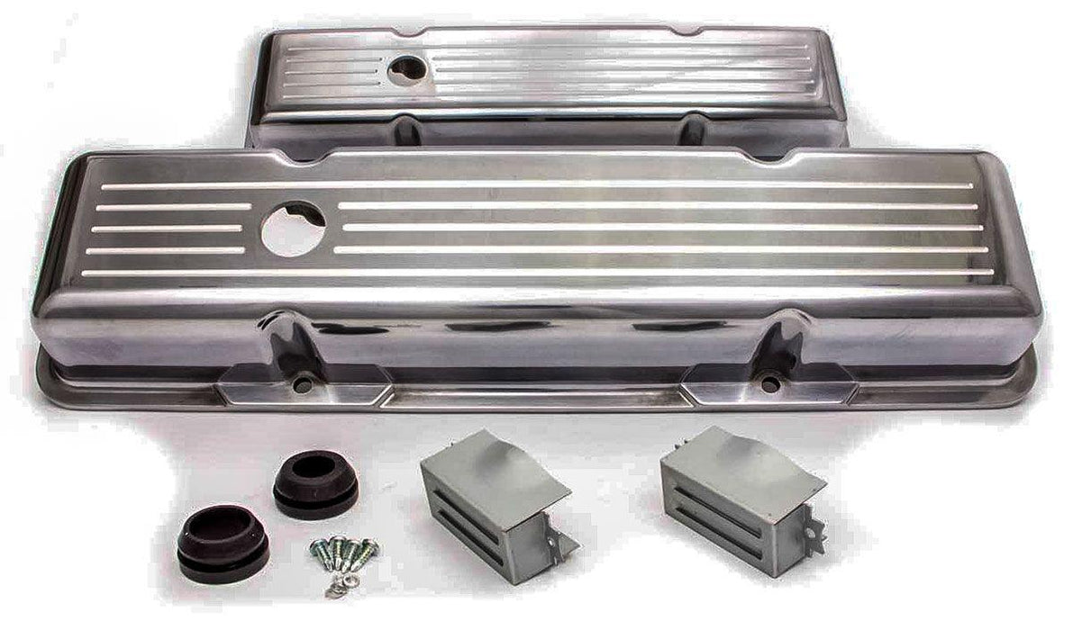 RPC Ball-Milled Aluminium Valve Covers Tall Profile (Polished) (RPCR6130)