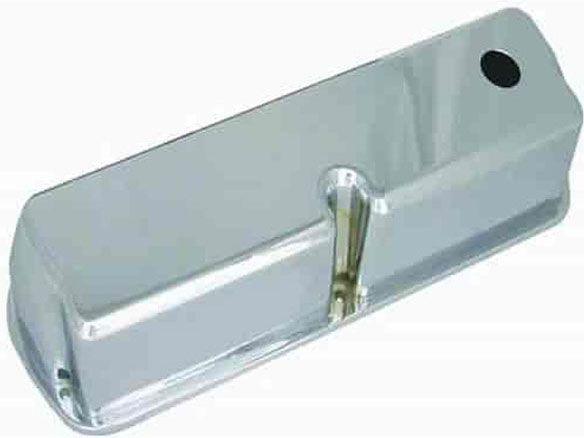 RPC Aluminium "Tall" Valve Covers (Baffled) with Breather Hole, Plain Polished Finish (RPCR6171) RPCR6171