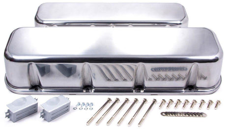 RPC Polished Aluminium Tall (3-11/16") No Hole Valve Covers (RPCR6230-1) RPCR6230-1