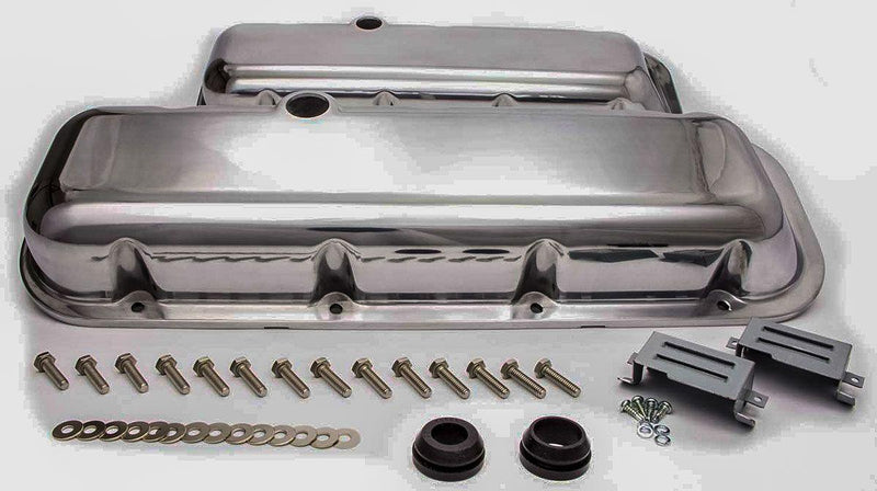 RPC Polished Aluminium Short (2-7/8&qout;)Baffled Valve Covers (RPCR6231-2) RPCR6231-2