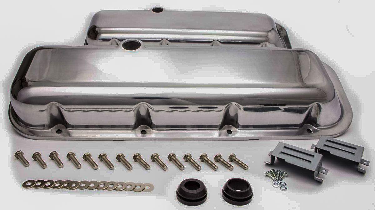 RPC Polished Aluminium Short (2-7/8&qout;)Baffled Valve Covers (RPCR6231-2)