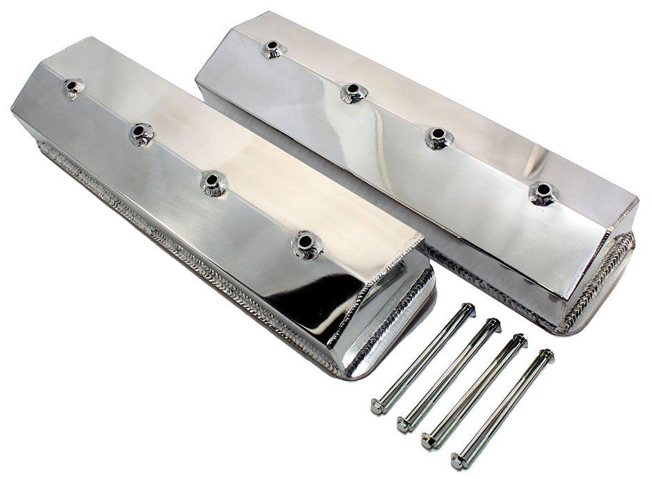 RPC Polished Aluminium Tall (3-3/4") Fabricated Valve Cover "Without Hole" (RPCR6234POL)