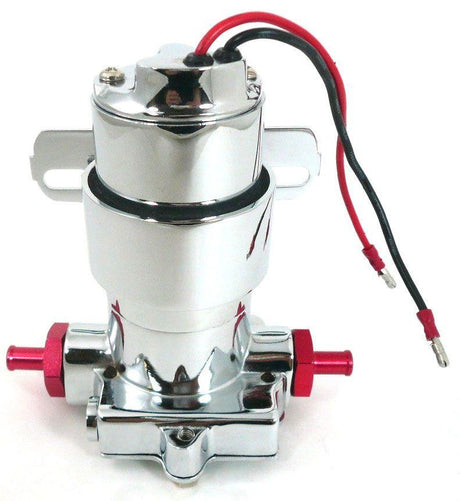 RPC Chrome Electric Fuel Pump 378LPH-7PSI, 3/8" Inlet/Outlet (RPCR6253C) RPCR6253C