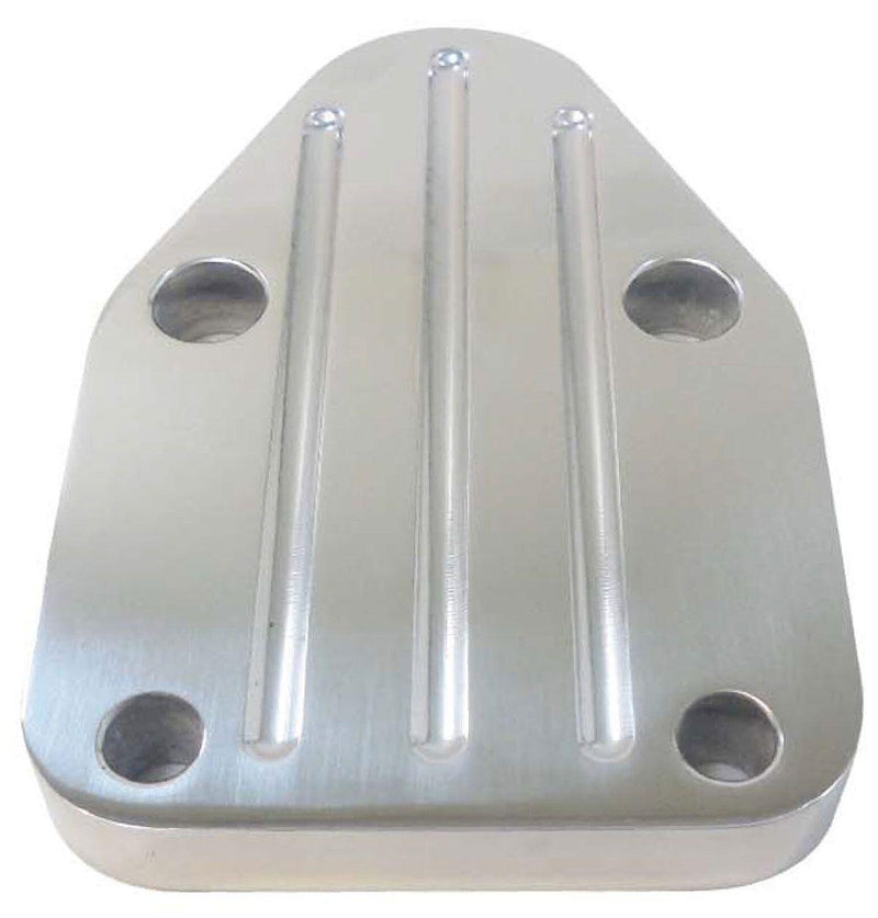 RPC Polished Aluminium Fuel Block-off Plate, Ball Milled Style (RPCR6257) RPCR6257