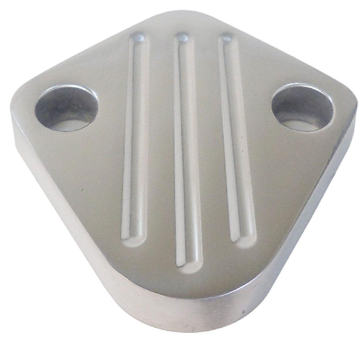 RPC Polished Aluminium Fuel Block-off Plate, Ball Milled Style (RPCR6258) RPCR6258
