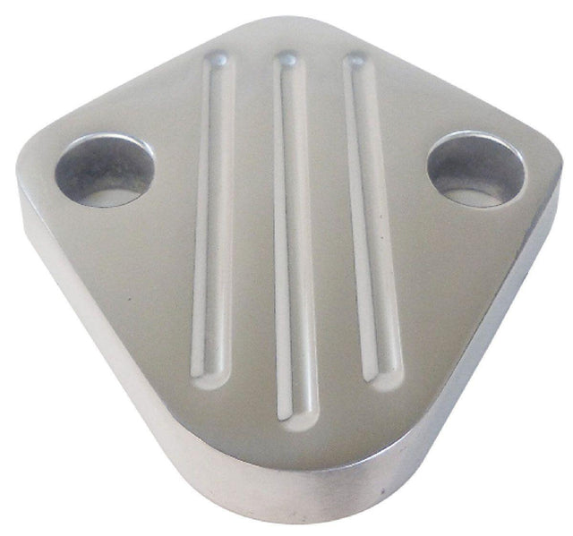 RPC Polished Aluminium Fuel Block-off Plate, Ball Milled Style (RPCR6258) RPCR6258