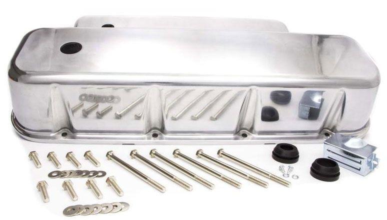 RPC Polished Aluminium Tall (3-11/16") Baffled Valve Covers (RPCR6330-2) RPCR6330-2