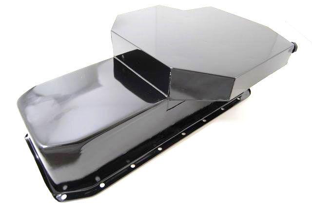 RPC Black Steel Champion Style Oil Pan, 7" Deep, 6 Trap Doors, 2 Runners & 3 Crank Scrappers (RPCR7101P) RPCR7101P