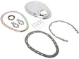 RPC Chrome Steel 2-Piece Timing Chain Cover (RPCR7122) RPCR7122