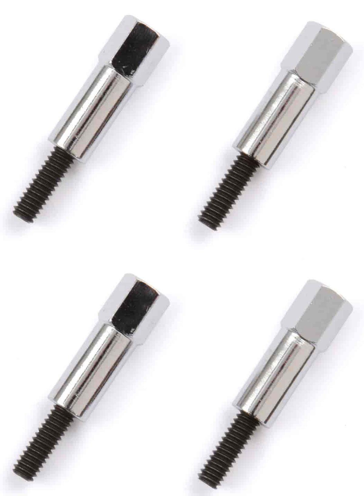 RPC Chrome Steel Hex Head Mini Bolt, 1-3/8" H with 1/4"-20 x 1-3/8" Thread (Pack of 4) (RPCR7283) RPCR7283