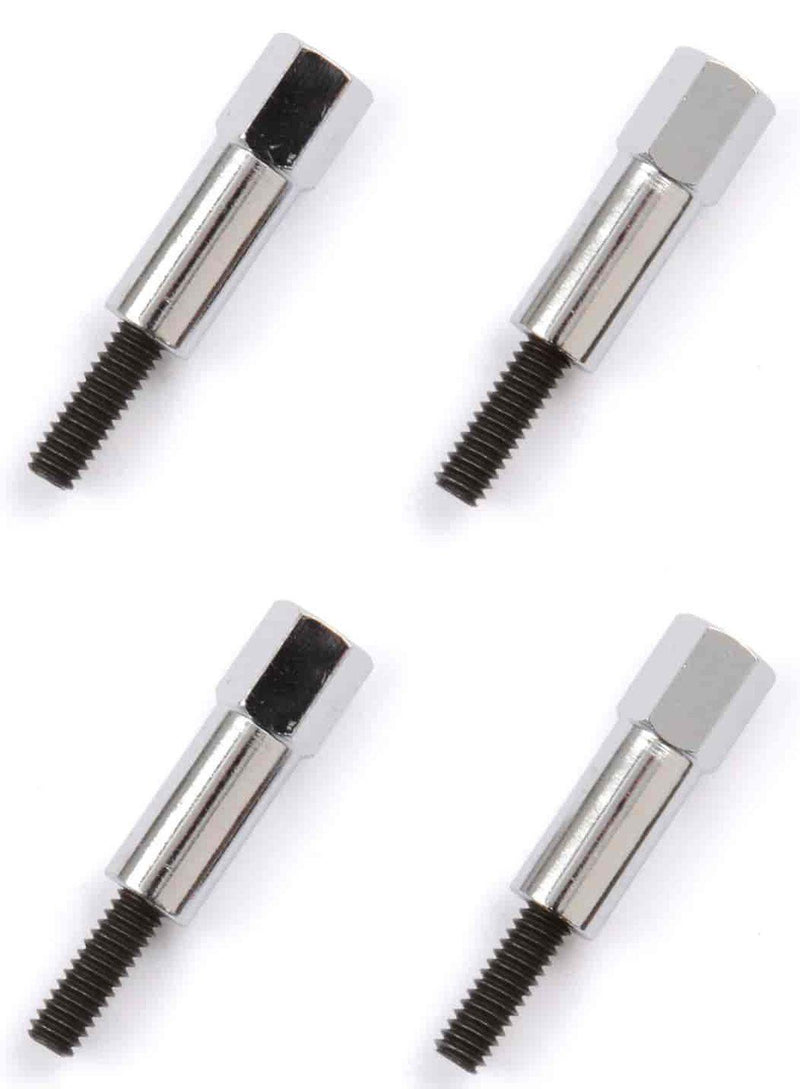 RPC Chrome Steel Hex Head Mini Bolt, 1-3/8" H with 1/4"-20 x 1-3/8" Thread (Pack of 4) (RPCR7283) RPCR7283