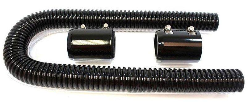 RPC Stainless Steel Radiator Hose Kit, Black (RPCR7313BK) RPCR7313BK