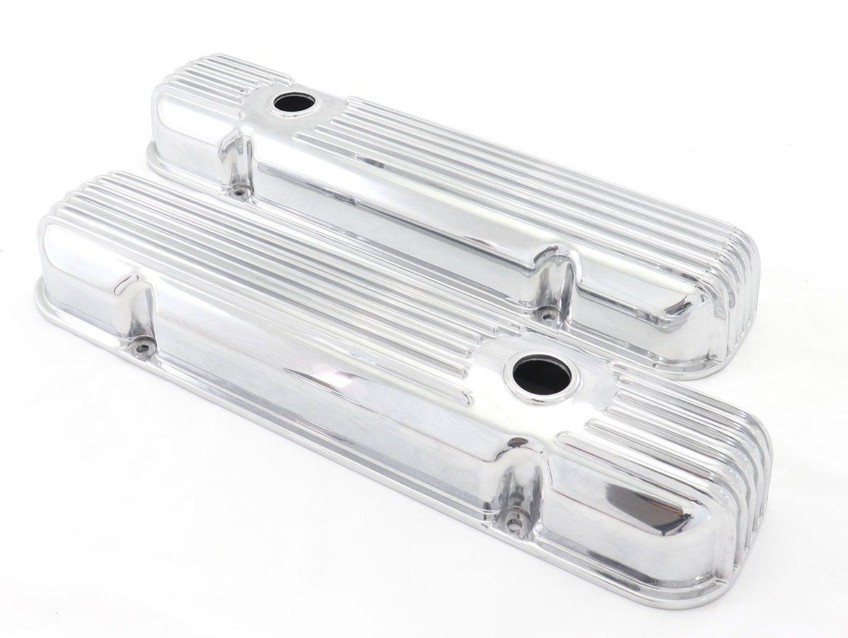 RPC Polished Aluminium Valve Cover, Finned Style (RPCR7660) RPCR7660