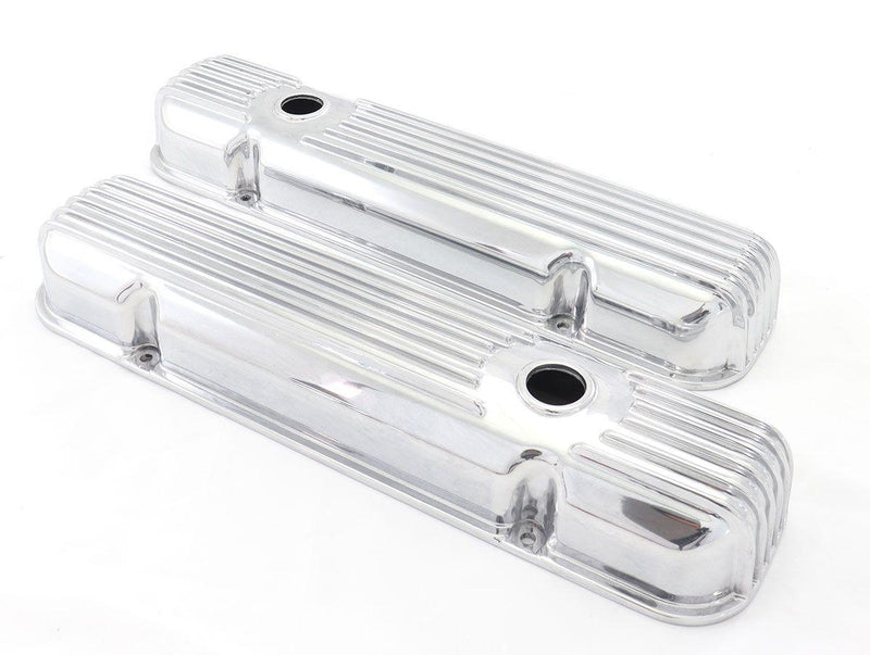 RPC Polished Aluminium Valve Cover, Finned Style (RPCR7660) RPCR7660