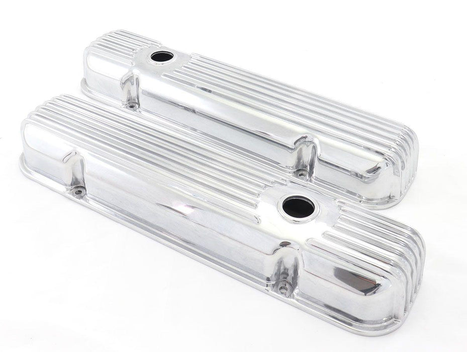 RPC Polished Aluminium Valve Cover, Finned Style (RPCR7660)