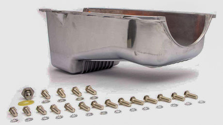 RPC Polished Aluminium Stock Oil Pan, 3.7Ltr Capacity, Finned (RPCR8444) RPCR8444