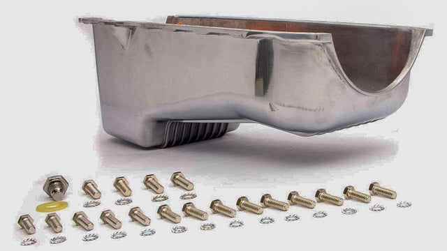RPC Polished Aluminium Stock Oil Pan, 3.7Ltr Capacity, Finned (RPCR8444) RPCR8444
