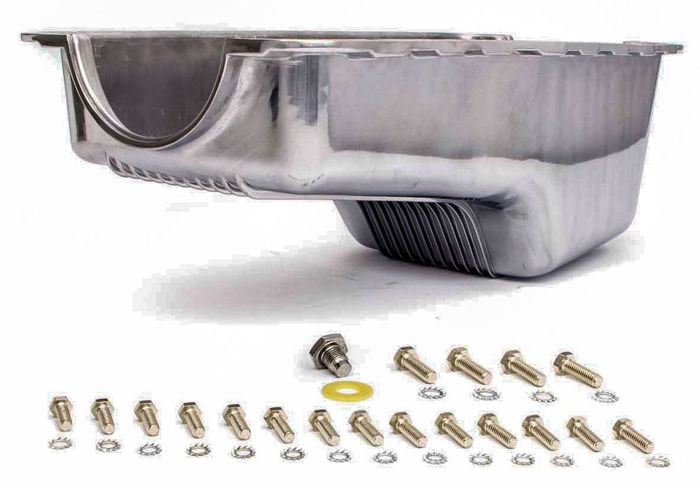 RPC Polished Aluminium Stock Oil Pan, Finned (RPCR8446)