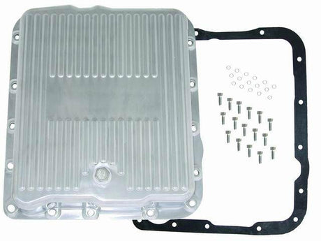 RPC Polished Aluminium Transmission Pan "Extra Capacity" 2-7/8" Deep, Finned (RPCR8494) RPCR8494