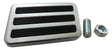 RPC Polished Aluminium Brake Pedal with Rubber Inserts, Rectangular Design (RPCR8500POL) RPCR8500POL