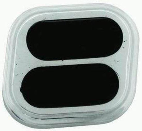 RPC Polished Aluminium Dimmer Pedal Square with Rubber Insert (RPCR8514) RPCR8514