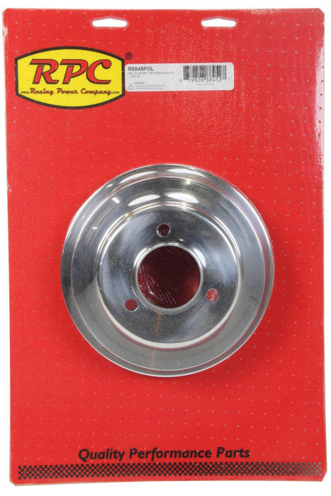 RPC Polished Aluminium Crankshaft Lower Pulley, Triple Groove, 7.80" Dia, 2.30" Bolt Circle (RPCR8845POL)