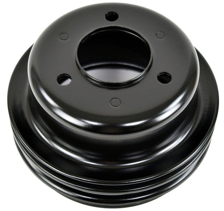 RPC Black Steel Crankshaft Lower Pulley, Single Groove 6-5/8" Dia, 2" Deep (RPCR8971B) RPCR8971B