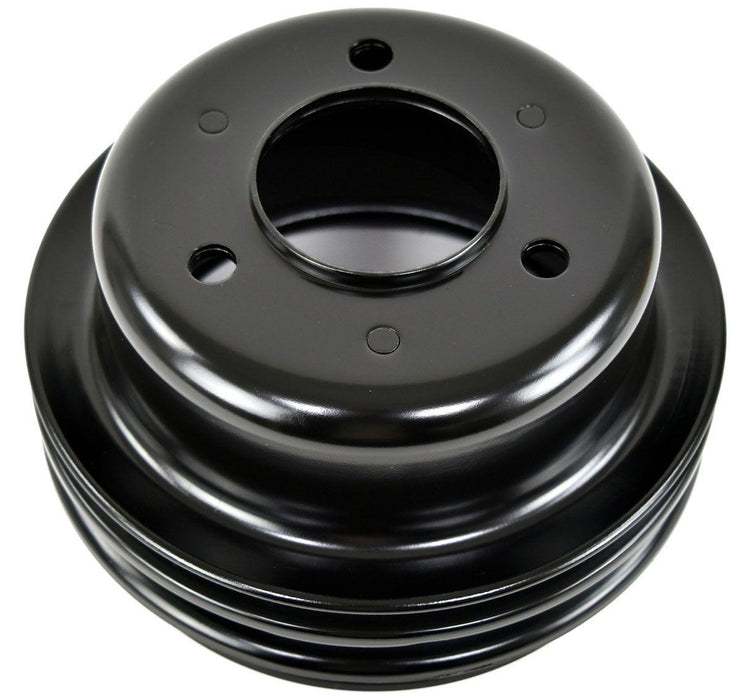 RPC Black Steel Crankshaft Lower Pulley, Single Groove 6-5/8" Dia, 2" Deep (RPCR8971B)