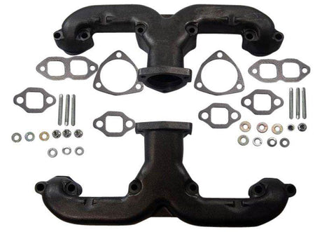 RPC Rams Horn Exhaust Manifolds, Raw Cast Iron (Pair) (RPCR900) RPCR900