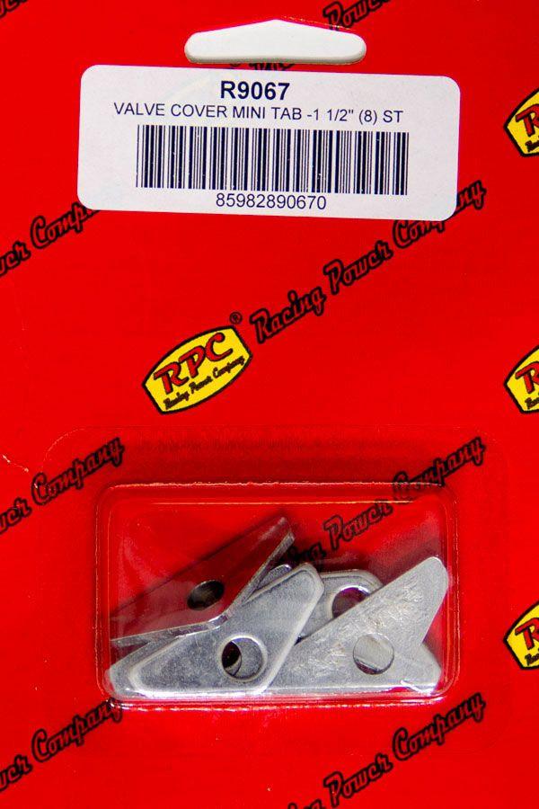 RPC Chrome Steel Mini Tab 1-1/2" Wide (Pack of 8) (RPCR9067) RPCR9067