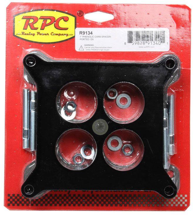 RPC Phenolic Plastic Carburettor Spacer, 1-11/16" Ported, 1" Spacer (RPCR9134) RPCR9134