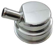 RPC Chrome Steel Mopar Style Push-In Breather with Tube (RPCR9169) RPCR9169