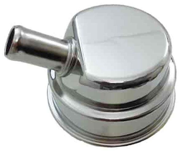 RPC Chrome Steel Mopar Style Push-In Breather with Tube (RPCR9169) RPCR9169