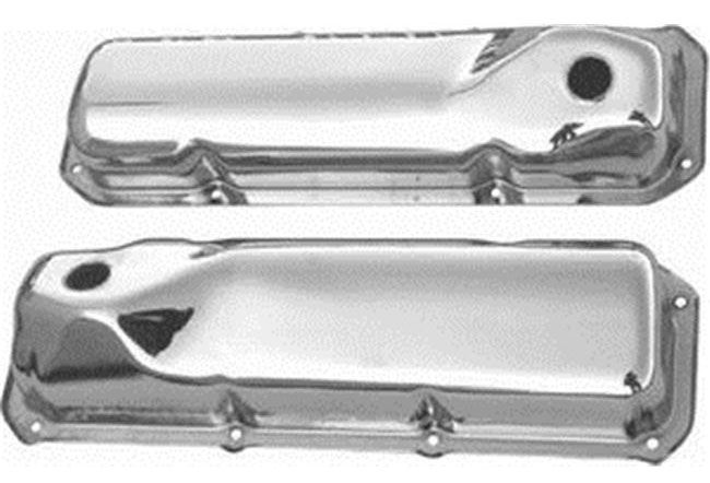 RPC Tall (3-5/8") Chrome Steel Valve Covers, Baffled (RPCR9295)