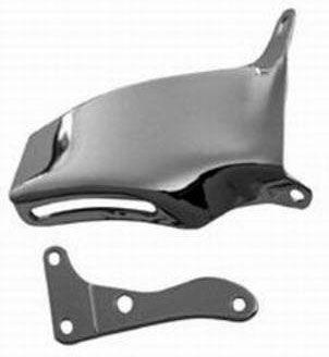RPC Chrome Steel Alternator Bracket, OEM (Top Bracket Bolts to Intake Manifold) (RPCR9317) RPCR9317
