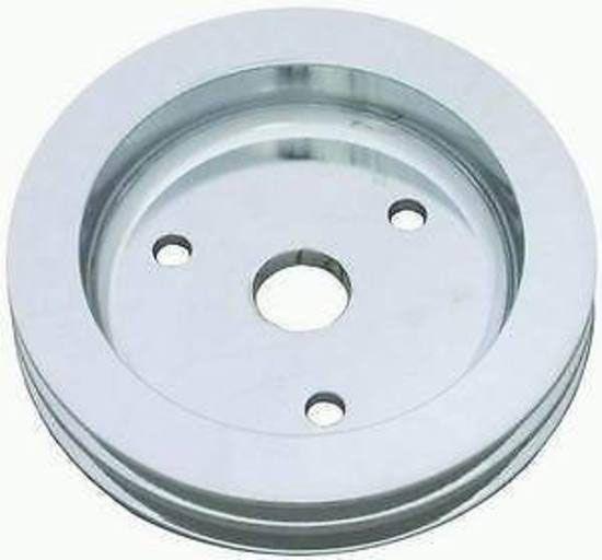 RPC Polished Aluminium Crankshaft Lower Pulley, Double Groove , 6.60" Dia, 1.75" Bolt Circle (RPCR9481POL)