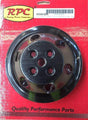 RPC Black Aluminium Water Pump Upper Pulley, Double Groove , 6.60" Dia, 2.30" Bolt Circle (RPCR9483BK) RPCR9483BK
