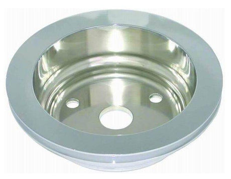 RPC Polished Aluminium Crankshaft Pulley, Single Groove, 6.60" Dia, 2.30" Bolt Circle (RPCR9484POL) RPCR9484POL